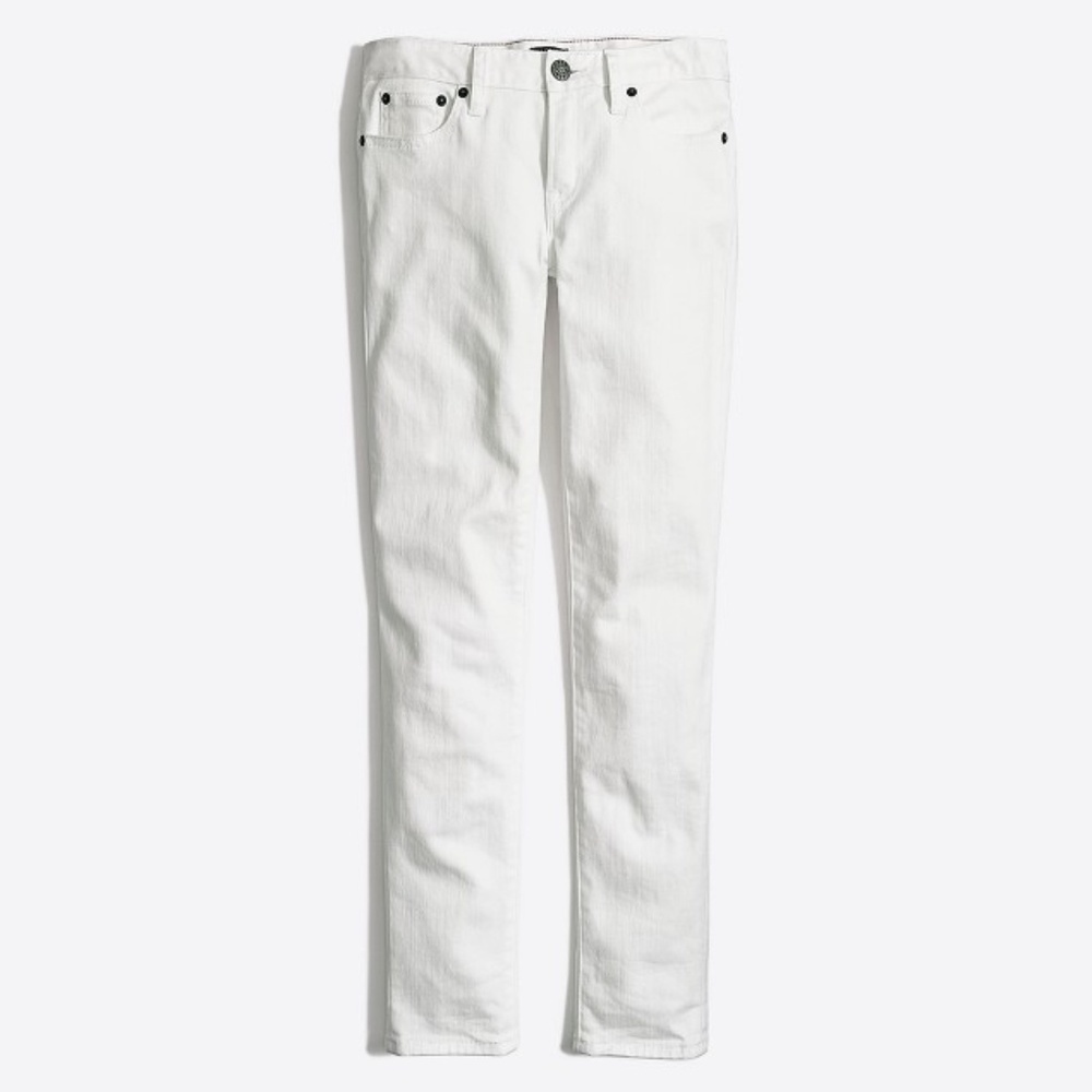 J. Crew Factory White Skinny Denim Jeans 31/26